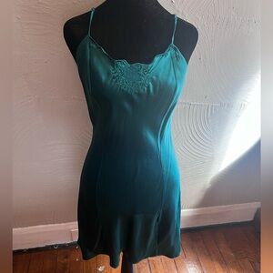 Vintage Victoria’s Secret Green Slip Dress